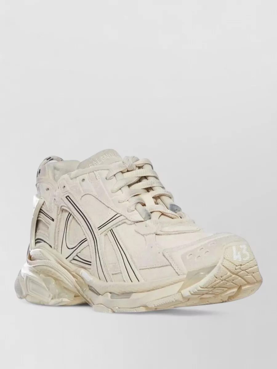 Balenciaga suede leather runner low-top sneakers