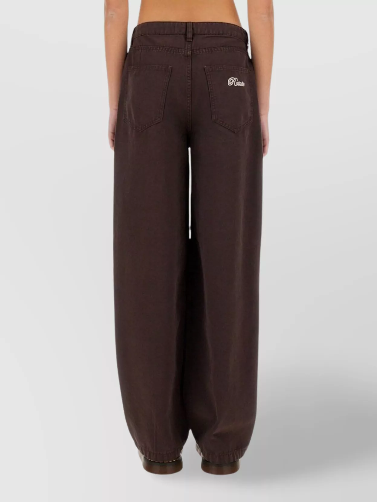 Rotate Birger Christensen Wide Leg Trousers Embroidered Detail