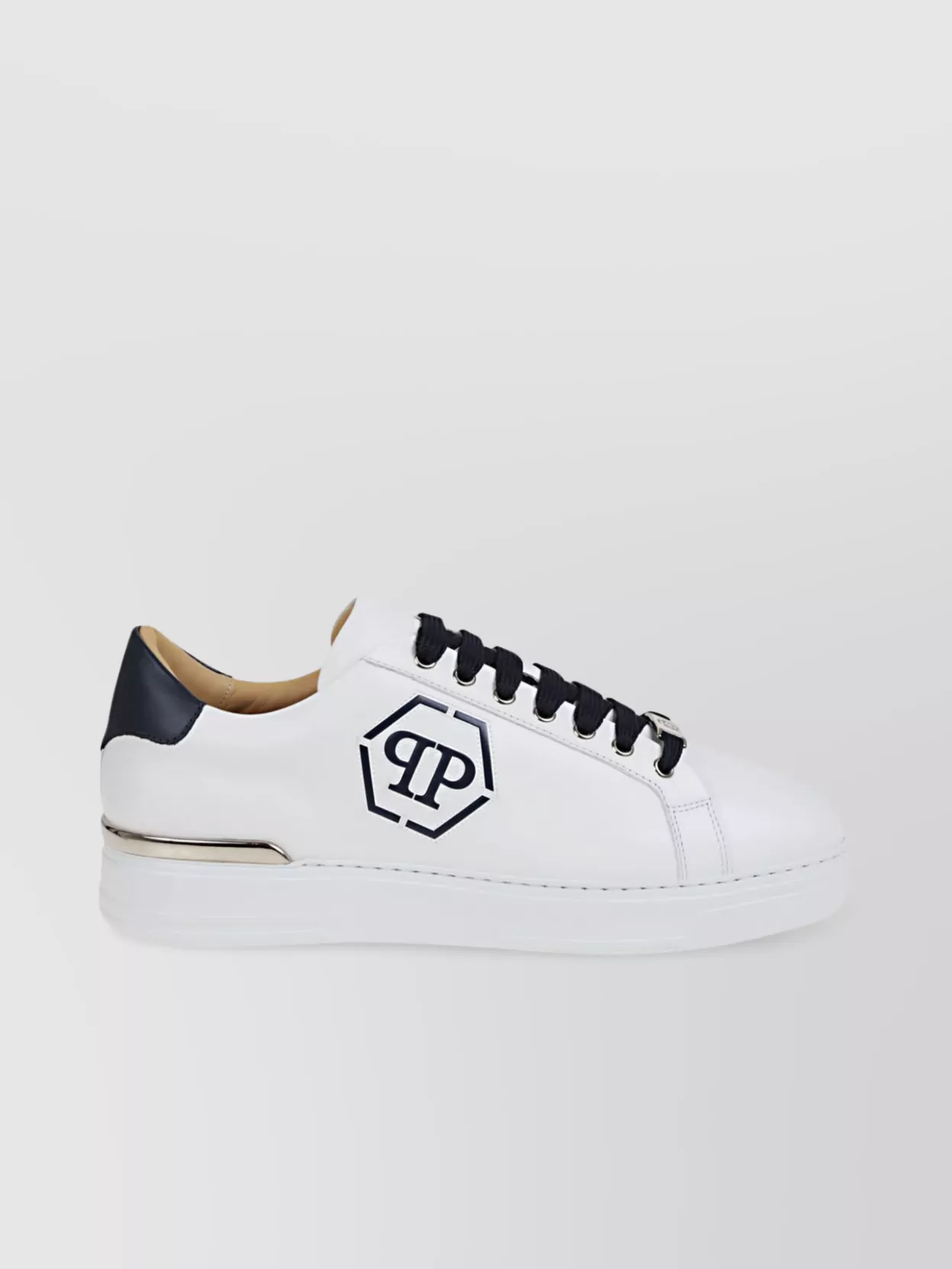 Philipp Plein Heel Tab Contrast Round Toe Rubber Sole