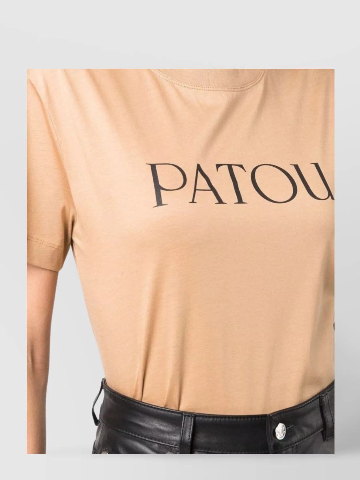 Patou Logo-Print Round Neck T-Shirt