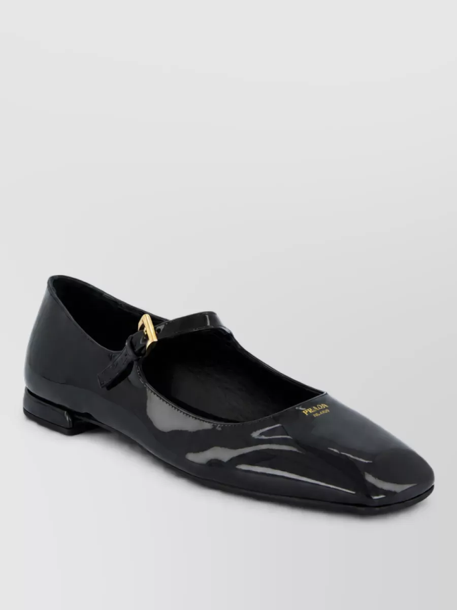 Prada patent leather ballerina flats