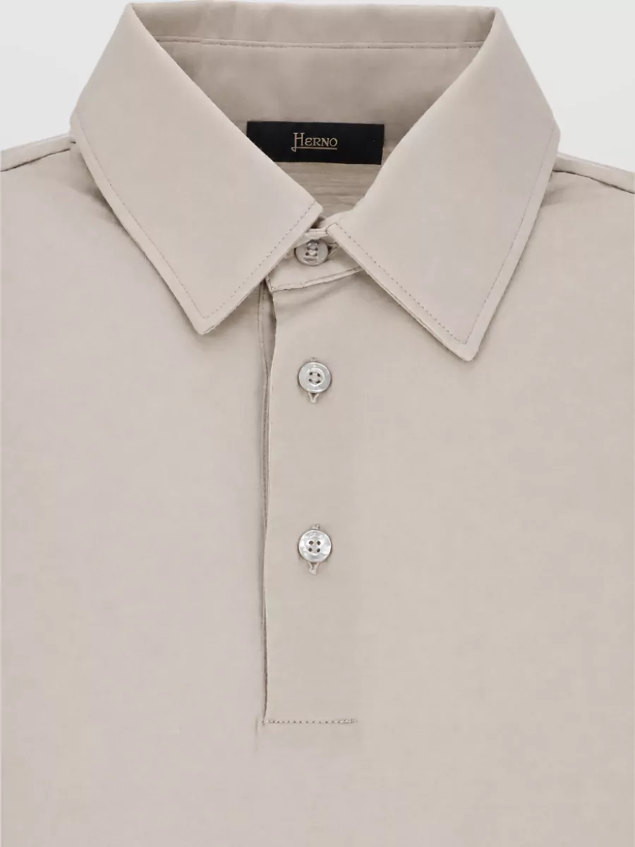 Herno Wool Long-Sleeve Polo Shirt
