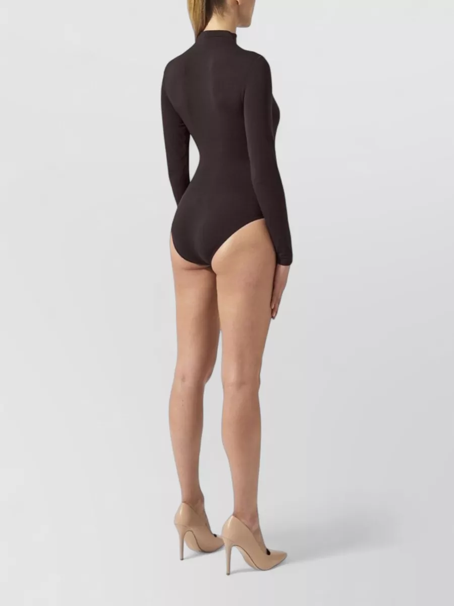 Wolford Seamless Slim-Fit Turtleneck Long-Sleeve Bodysuit
