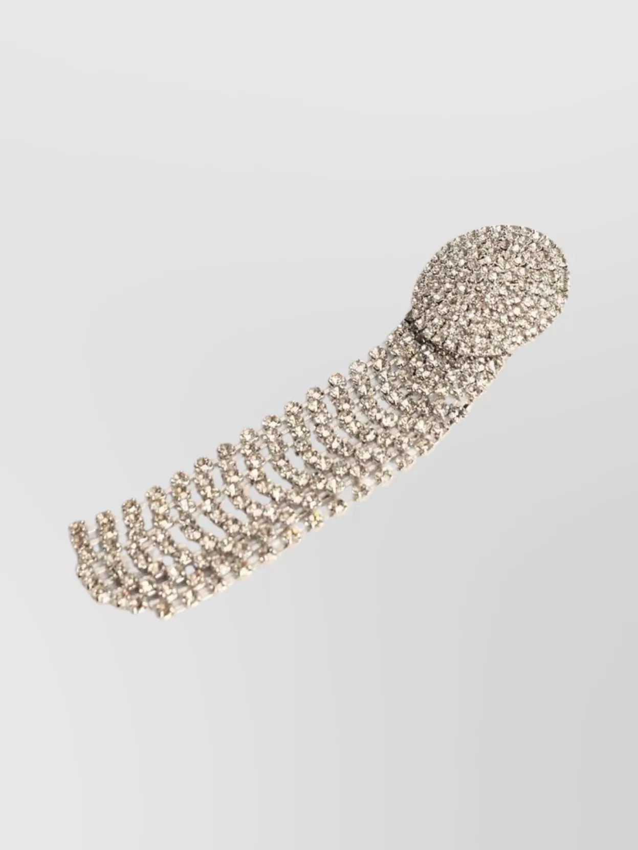SELF-PORTRAIT ROUND STUD CHAIN FRINGE EARRINGS