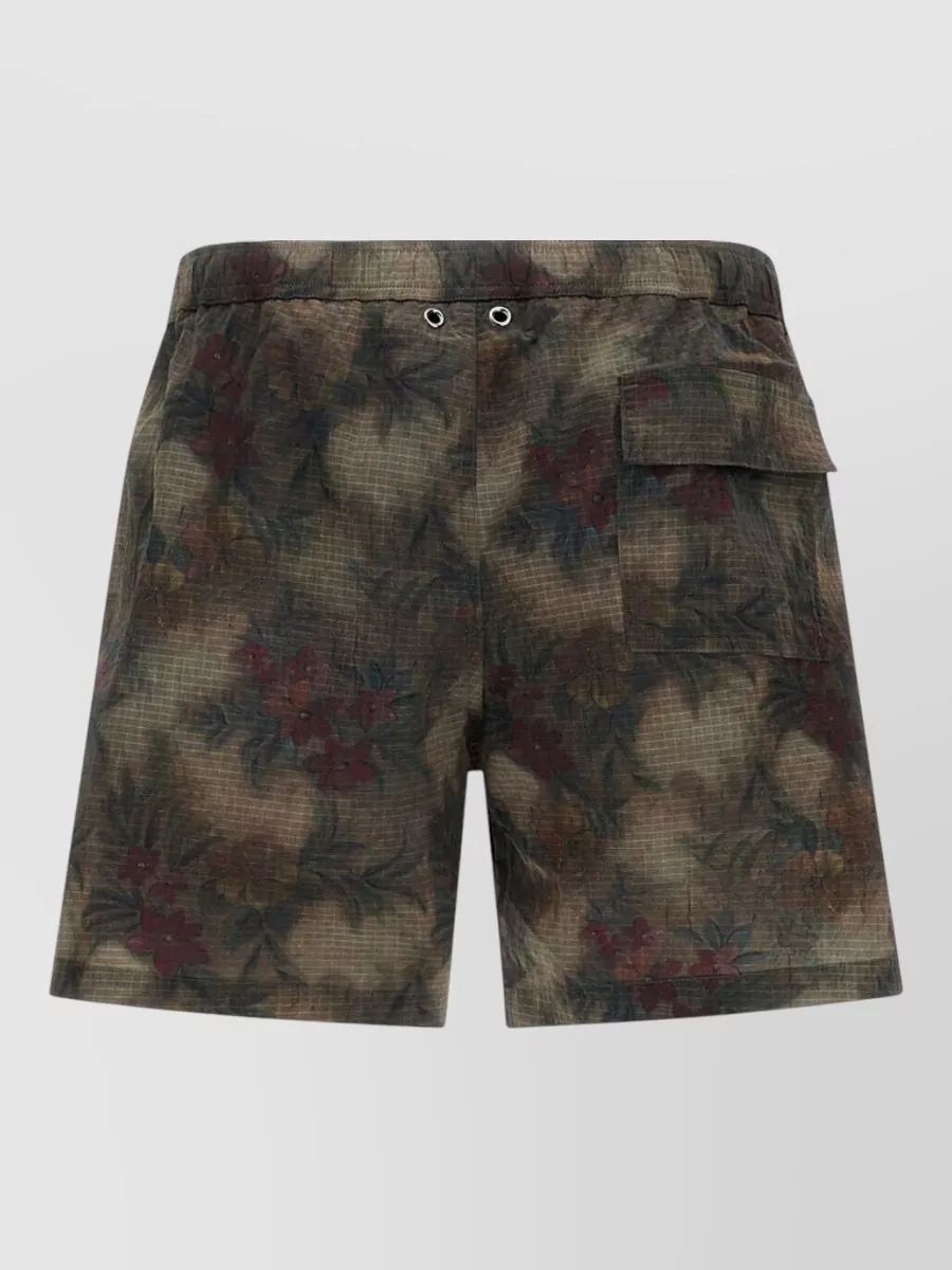 Herno Floral-Print Swim Shorts
