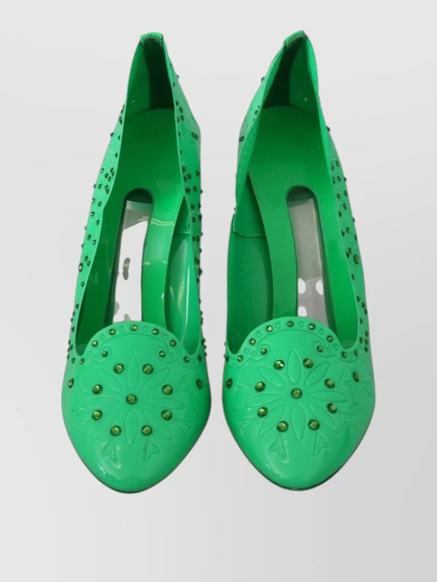 Dolce&Gabbana Crystal Embellished Cutout Pumps