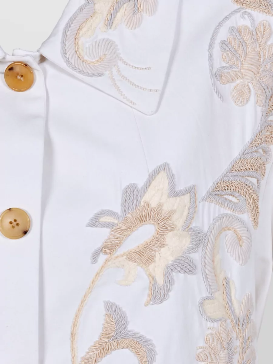 Dries Van Noten embroidered single-breasted coat