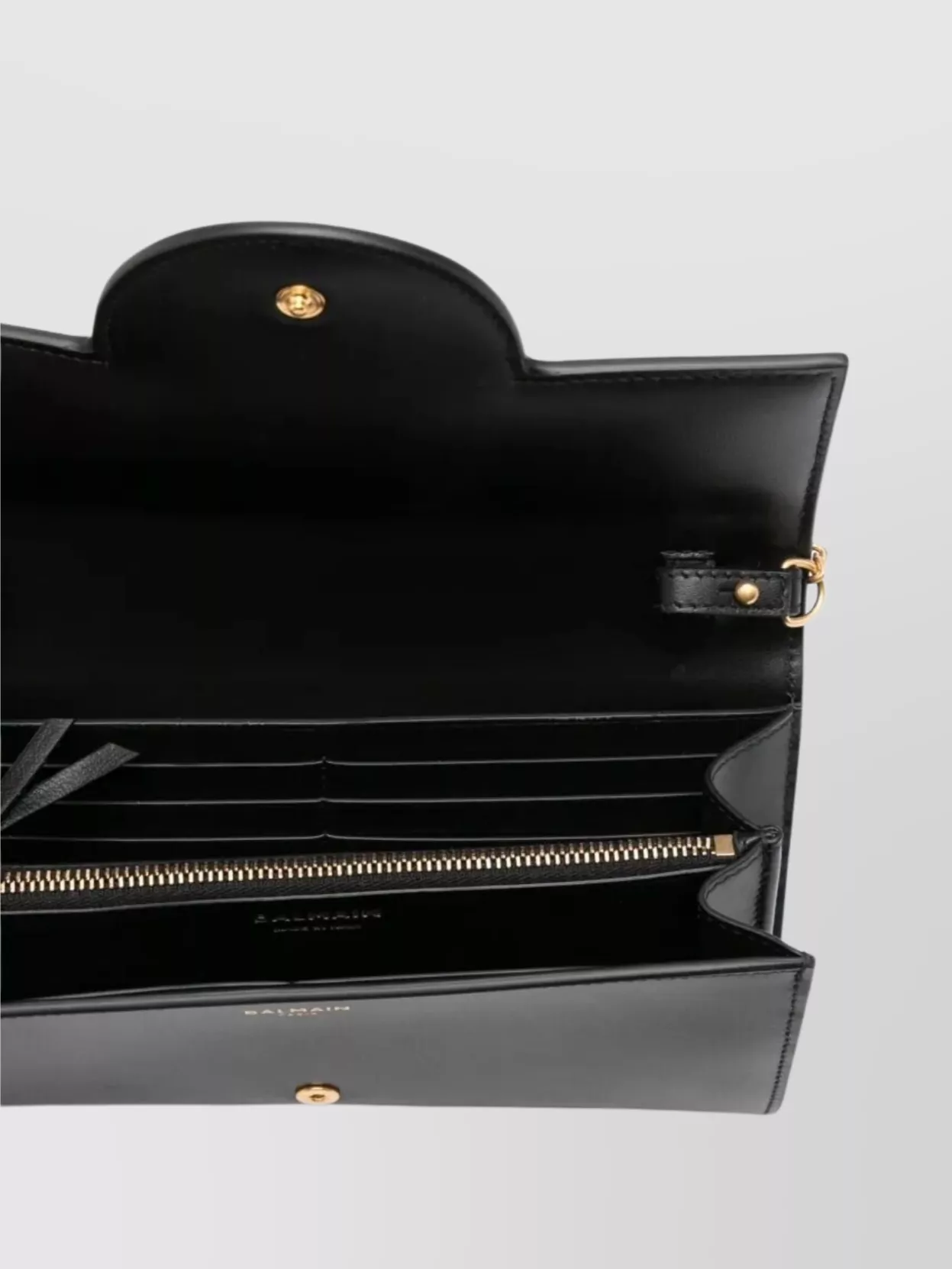 Balmain "Buzz" Chain Wallet Calfskin
