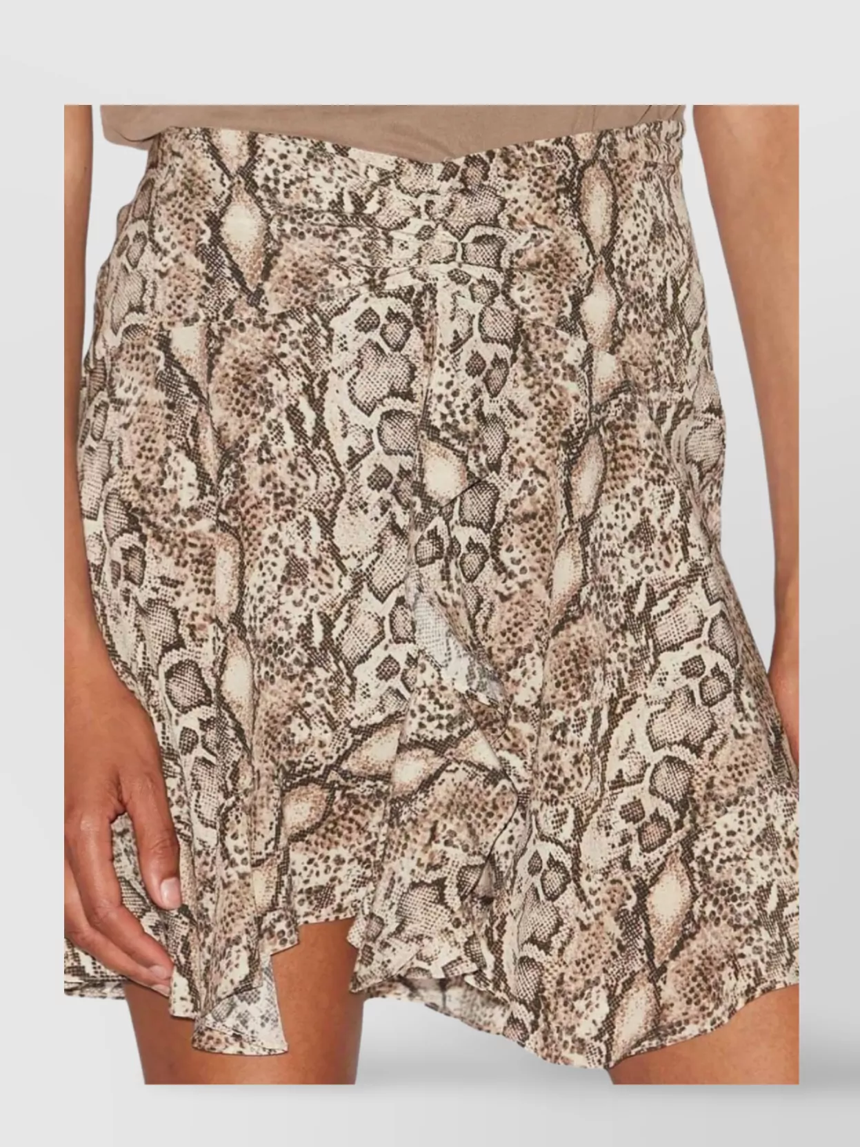Isabel Marant Ozany Snake-print Silk-blend Miniskirt