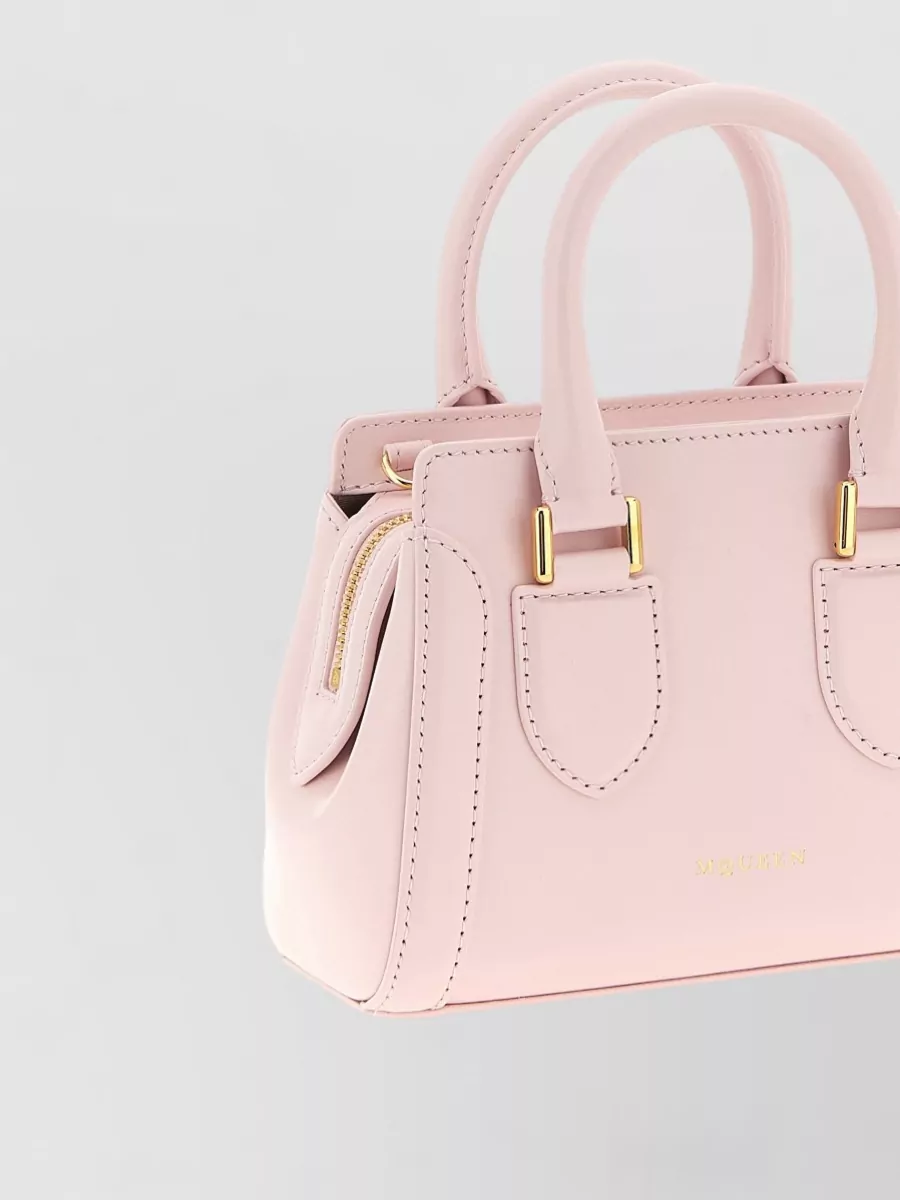 Mc Queen Calfskin Leather Mini Shoulder Bag