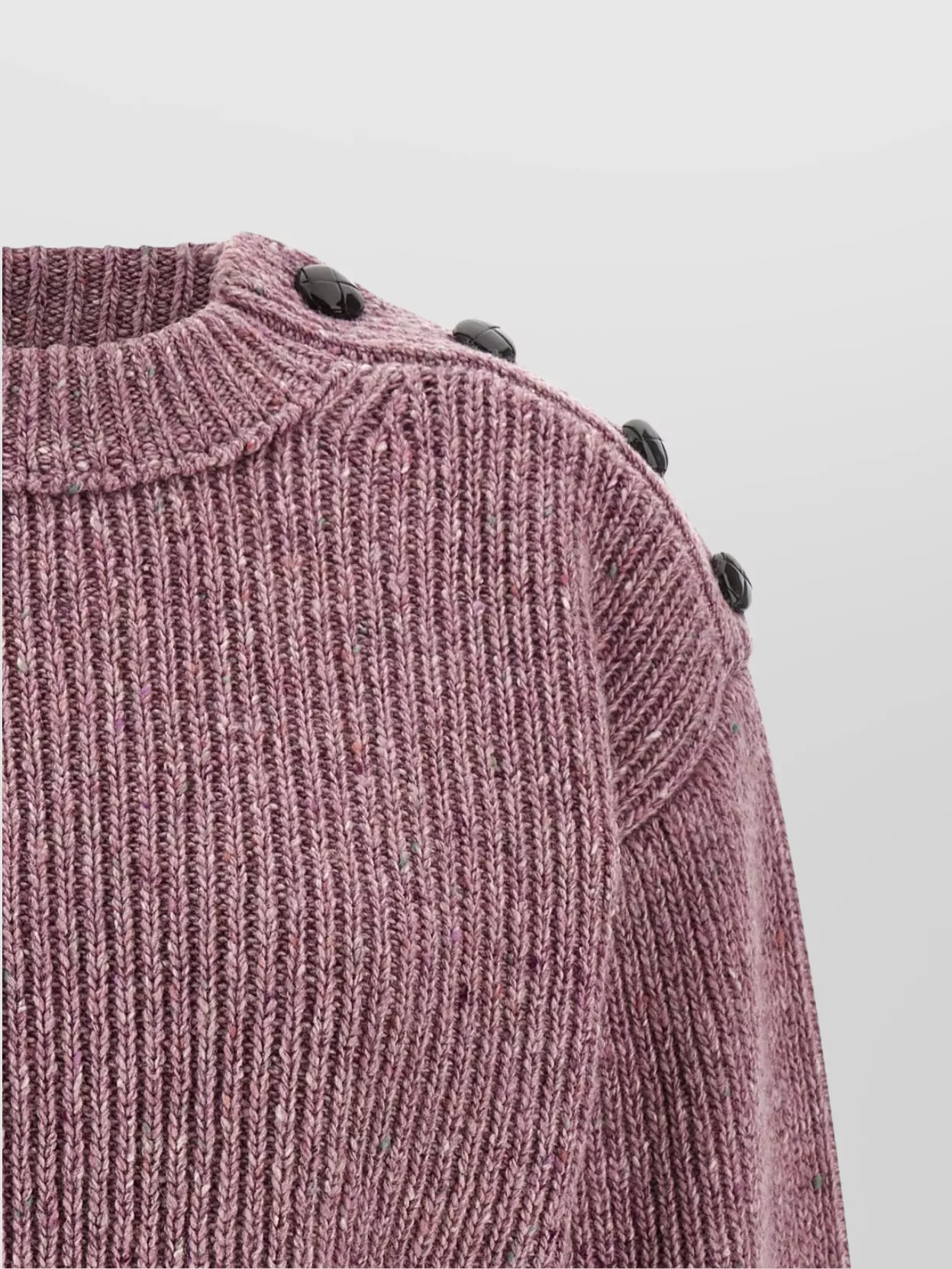Chloé Cropped Wool Sweater Button Detail