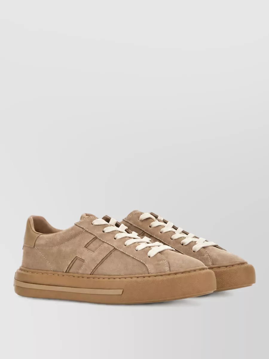 Hogan leather lace-up sneakers