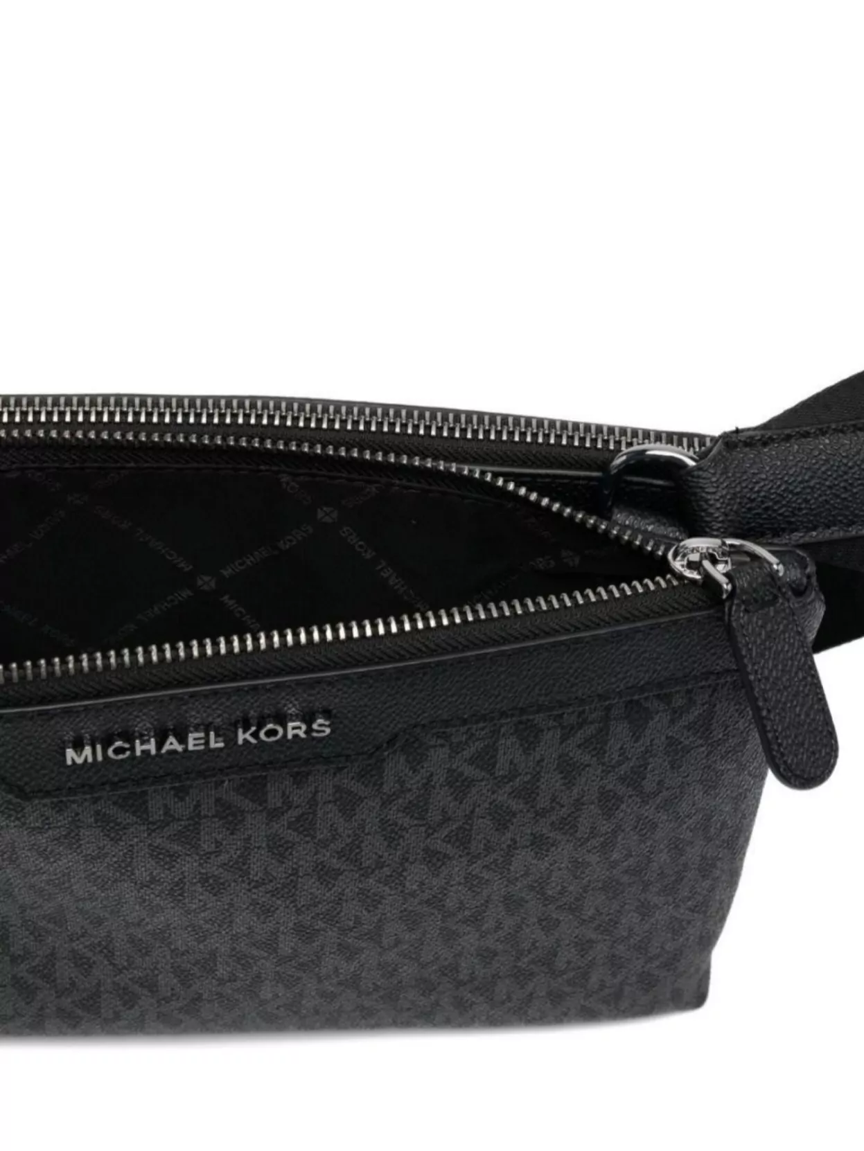 Michael Kors Logo Patterned Crossbody Bag Hudson