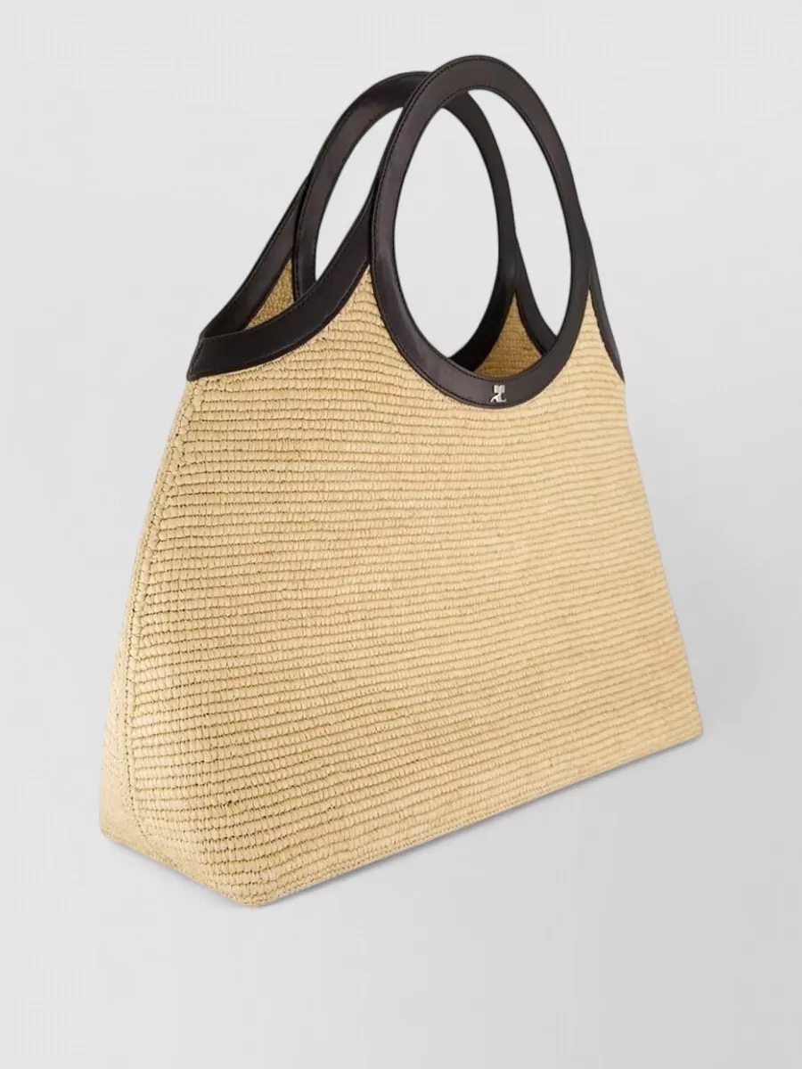 Courrèges Raffia Beach Bag