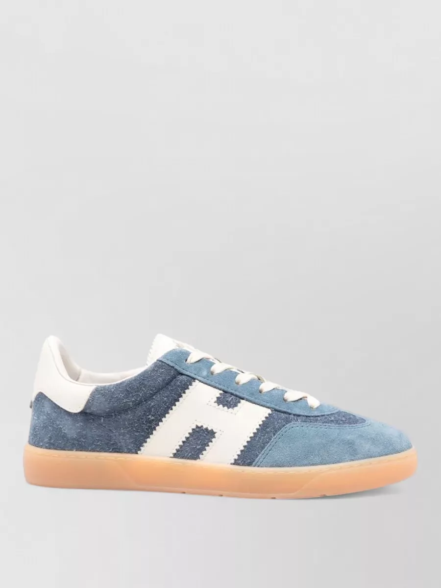 Hogan Suede panelled lace-up sneakers