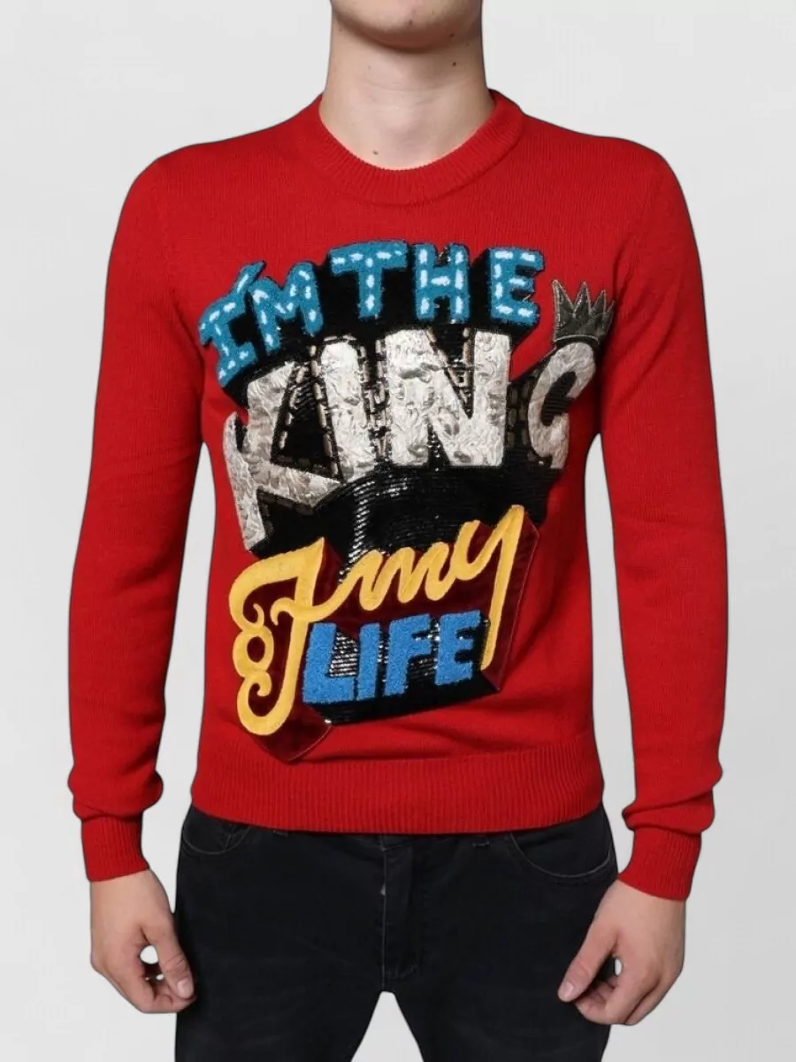 Dolce&Gabbana Virgin wool crew neck sweater