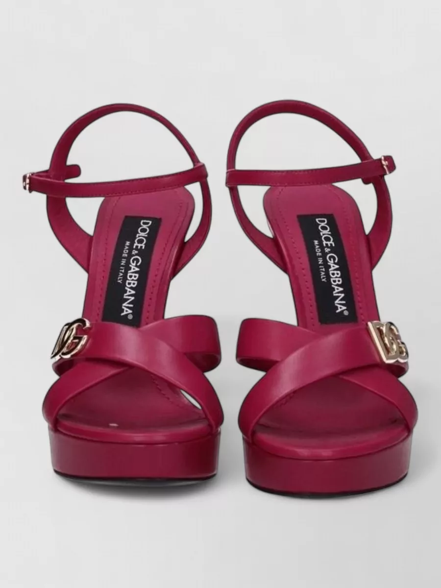 Dolce&Gabbana leather platform sandals