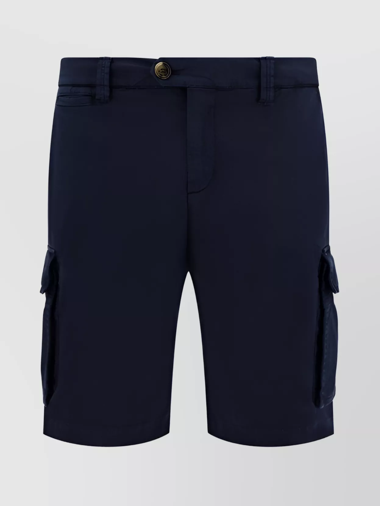 Brunello Cucinelli Cargo Pocket Drawstring Shorts In Black