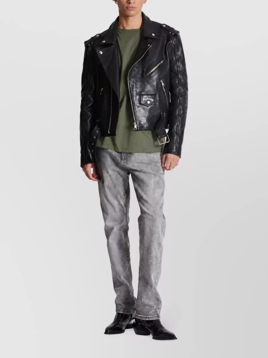 Balmain Denim Regular-Fit Straight-Leg Jeans