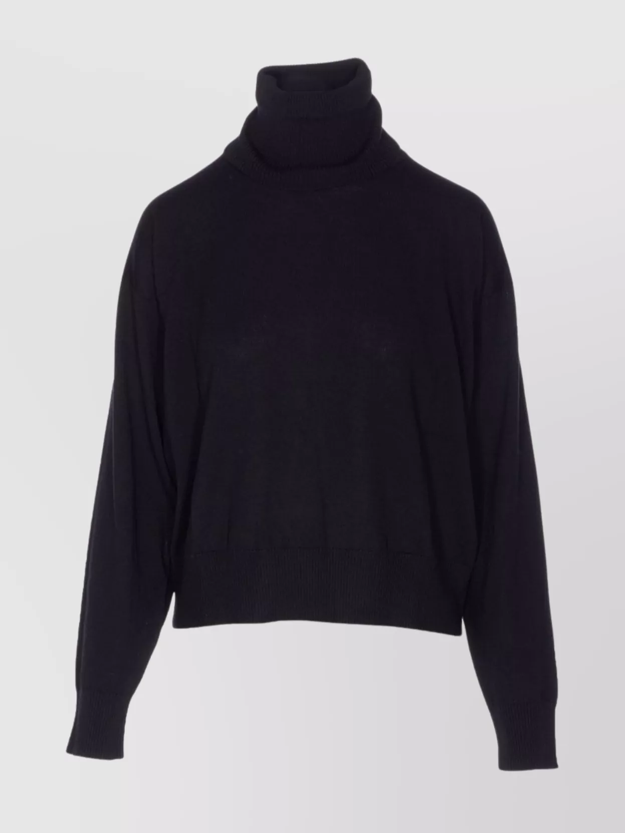 Filippa K Turtleneck Long Sleeve Knitwear Top In Black