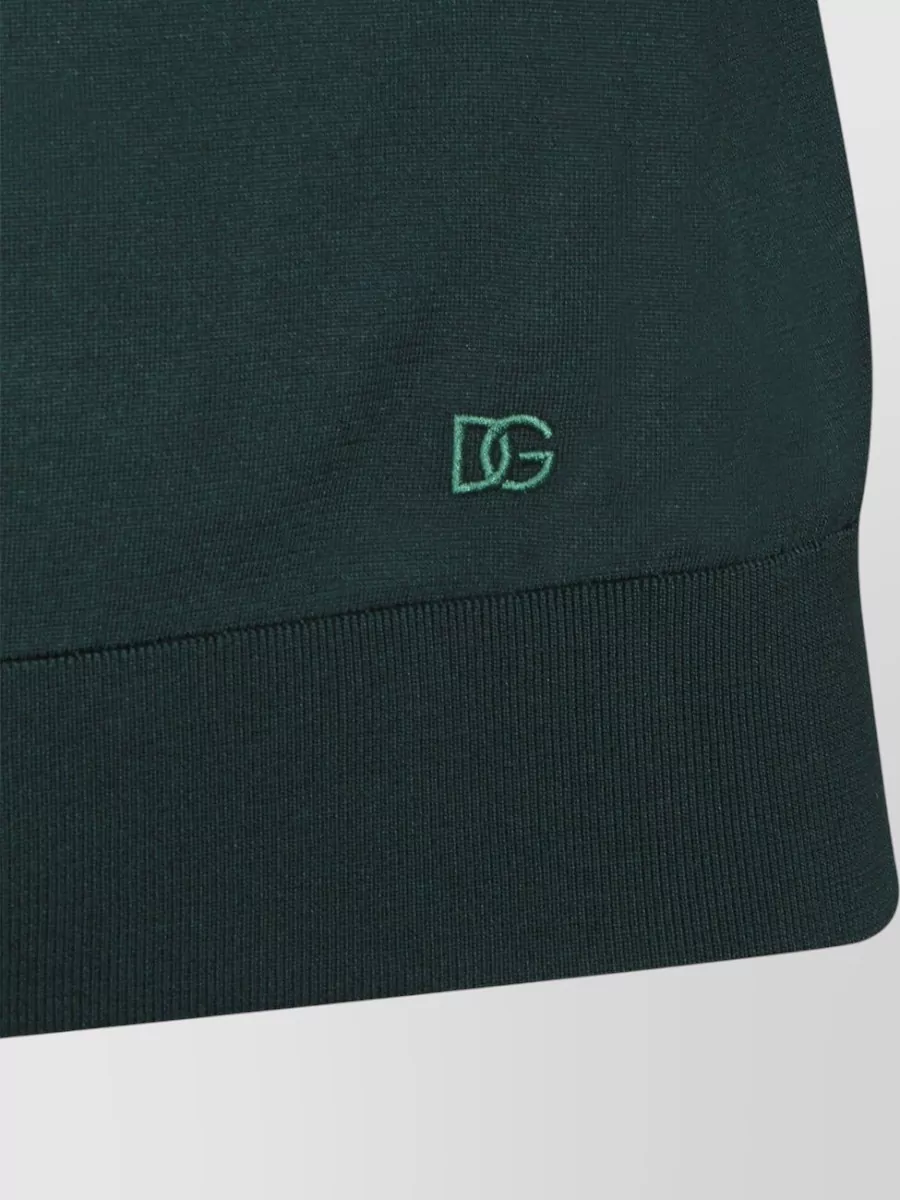 Dolce&Gabbana Short Sleeve Polo Shirt With Ribbed Cuffs