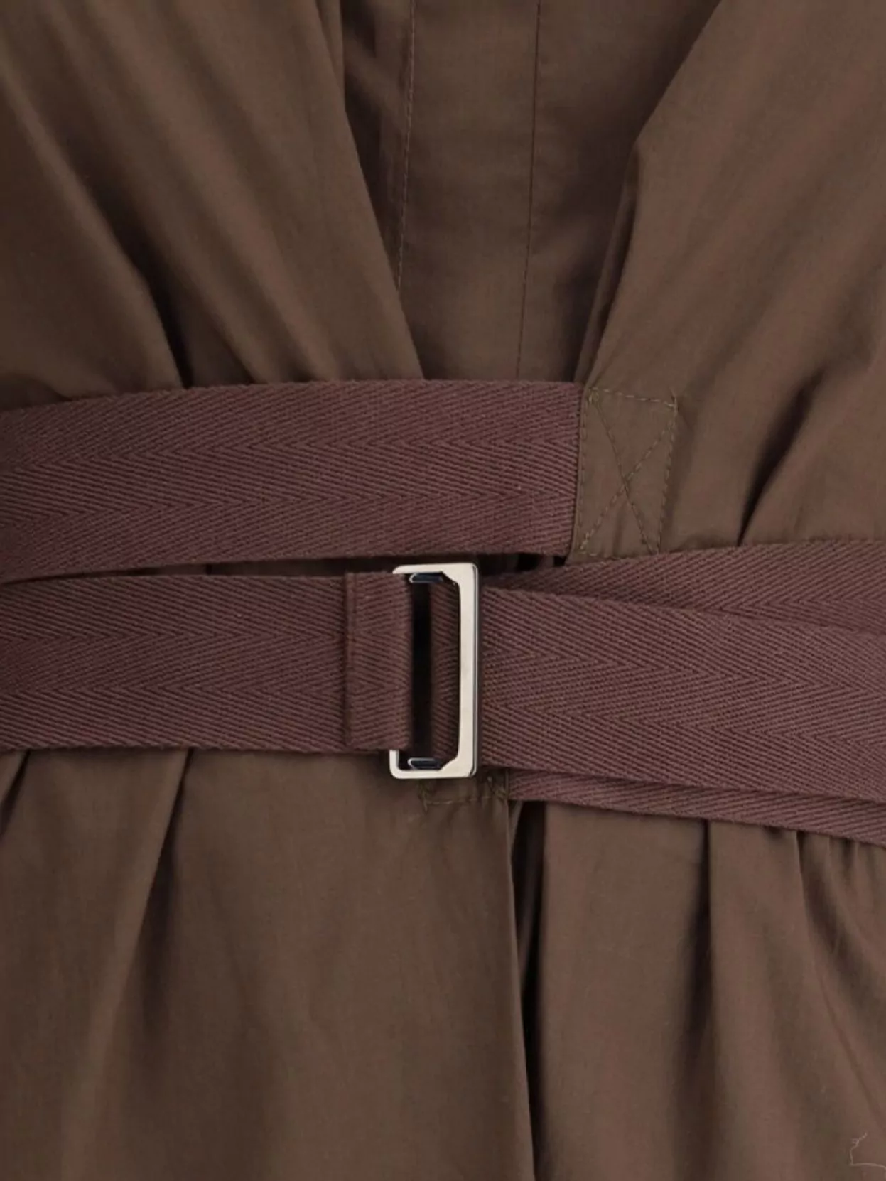 Brunello Cucinelli Short Sleeve Dress In Brown