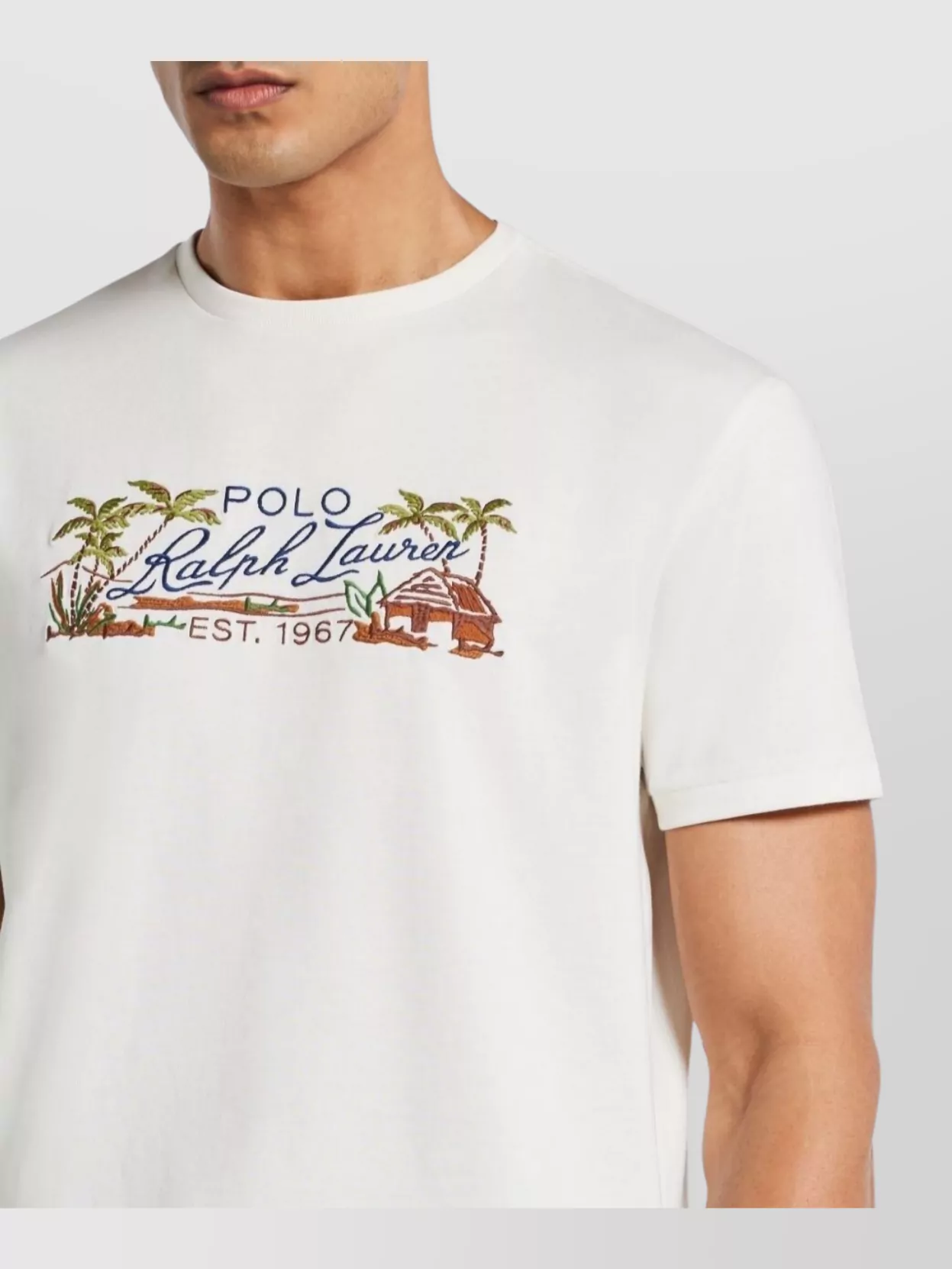 Ralph Lauren Printed Cotton Crew Neck T-Shirt