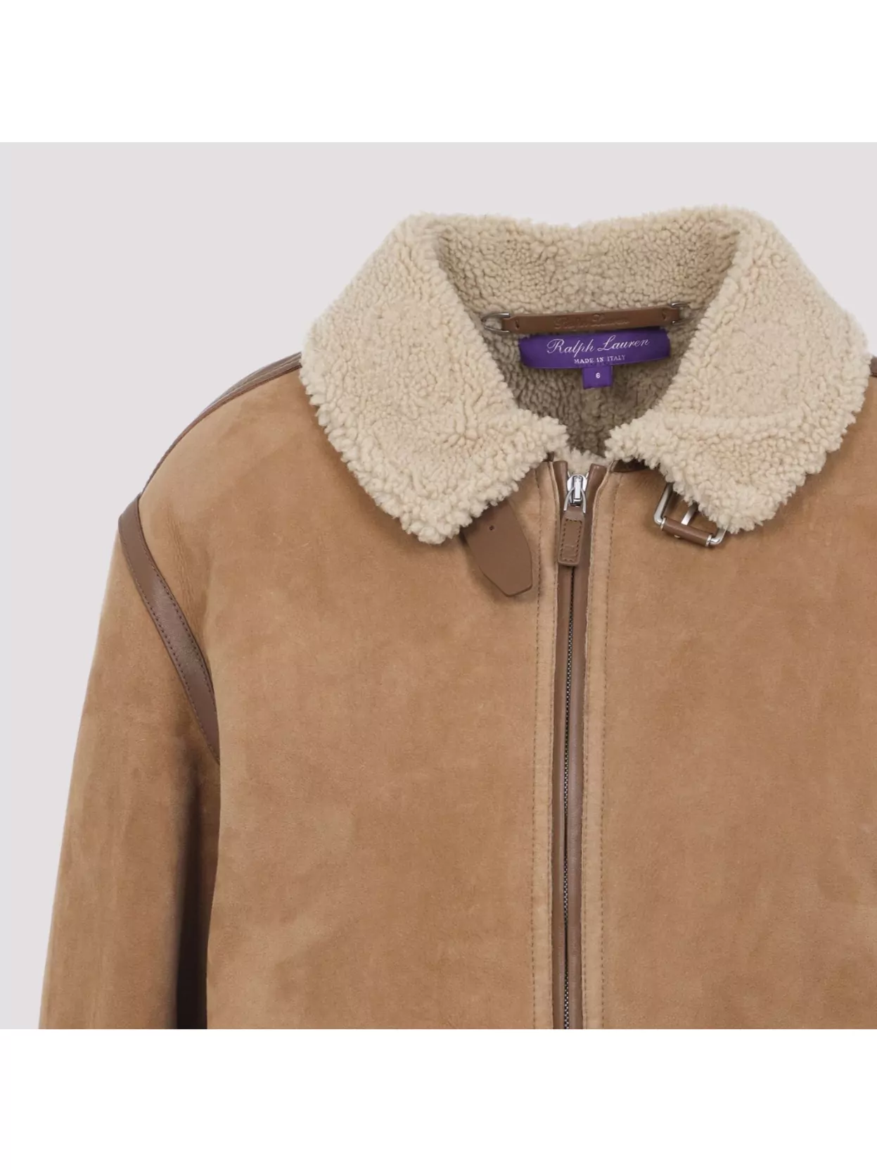 Ralph Lauren Collection Morrison Shearling Collar Coat