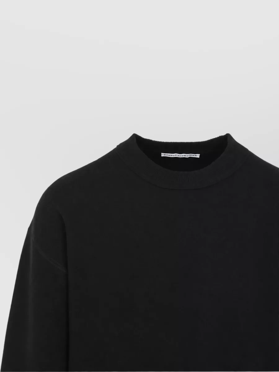 Studio Nicholson Cashmere Relaxed-Fit Crew-Neck Long-Sleeve Ribbed Hem Sweater