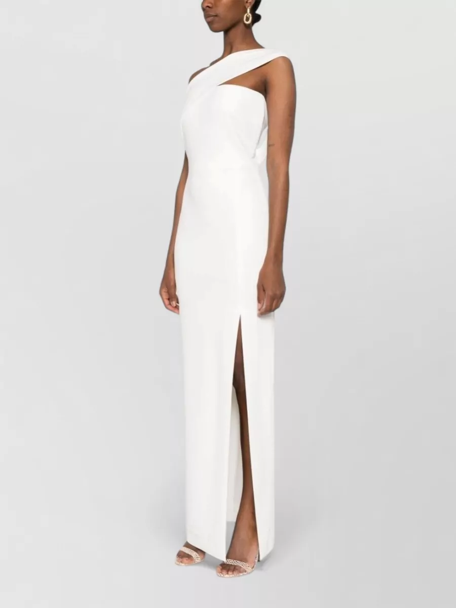 Solace London Asymmetric Neck Sleeveless Maxi Gown