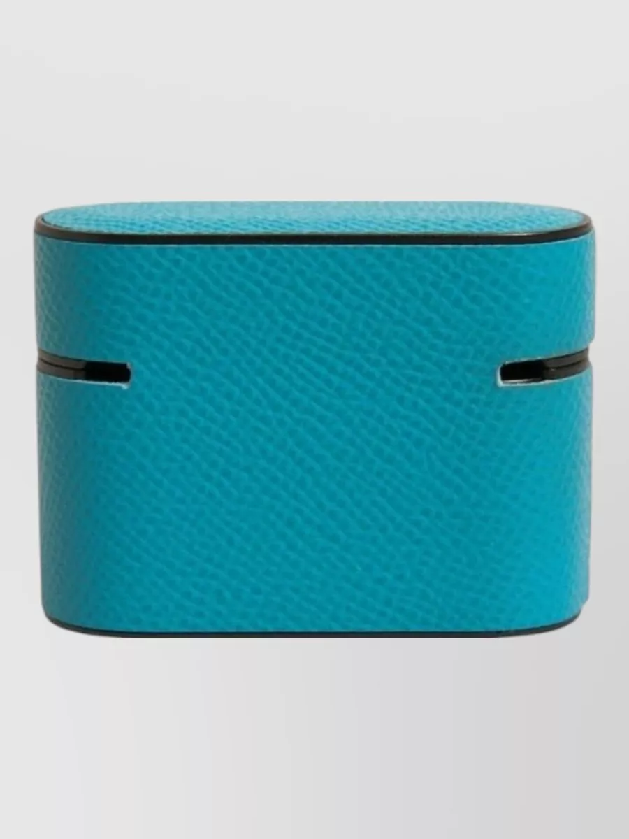 Dolce&Gabbana leather logo-plaque airpods case