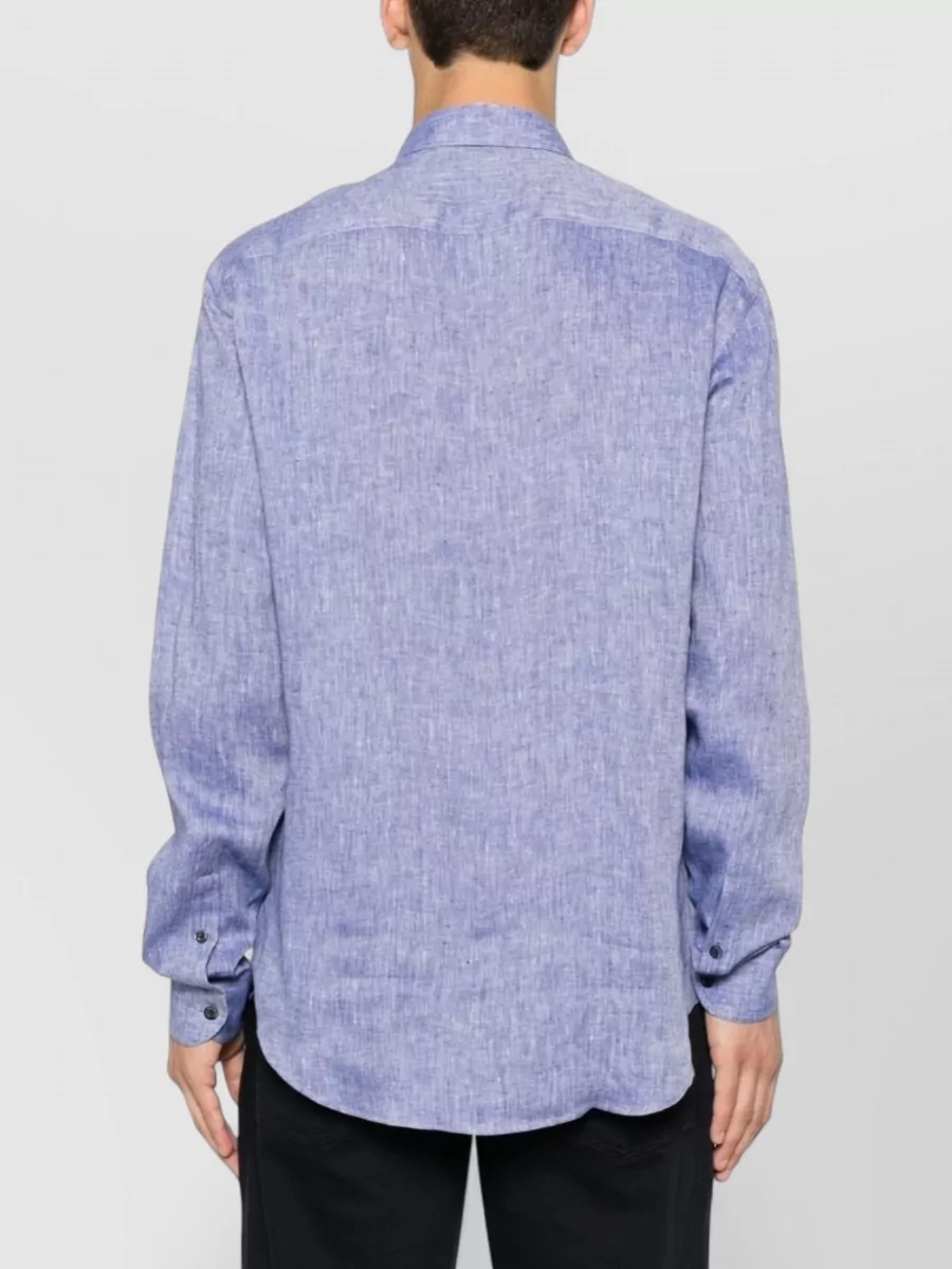 Emporio Armani Linen Long-Sleeve Shirt