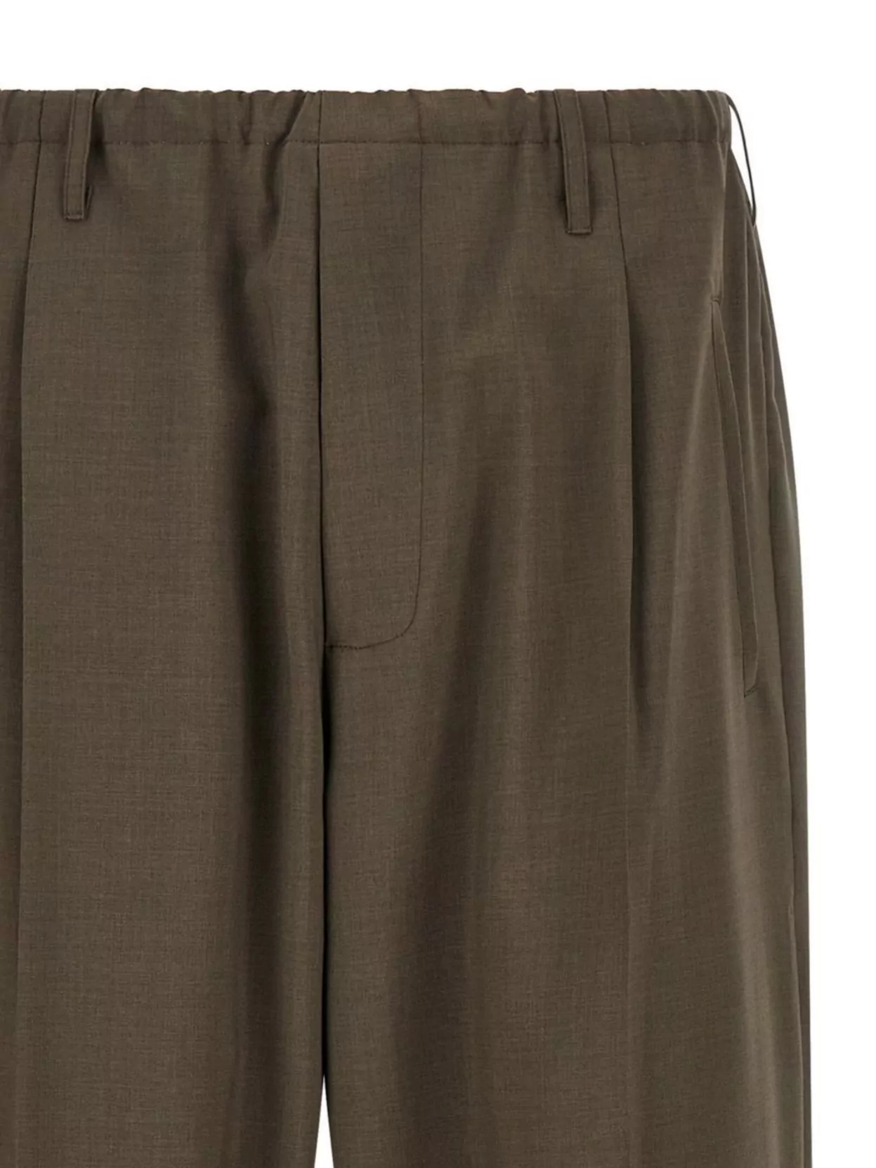 Magliano Elastic Waistband Cuffed Hem Trousers