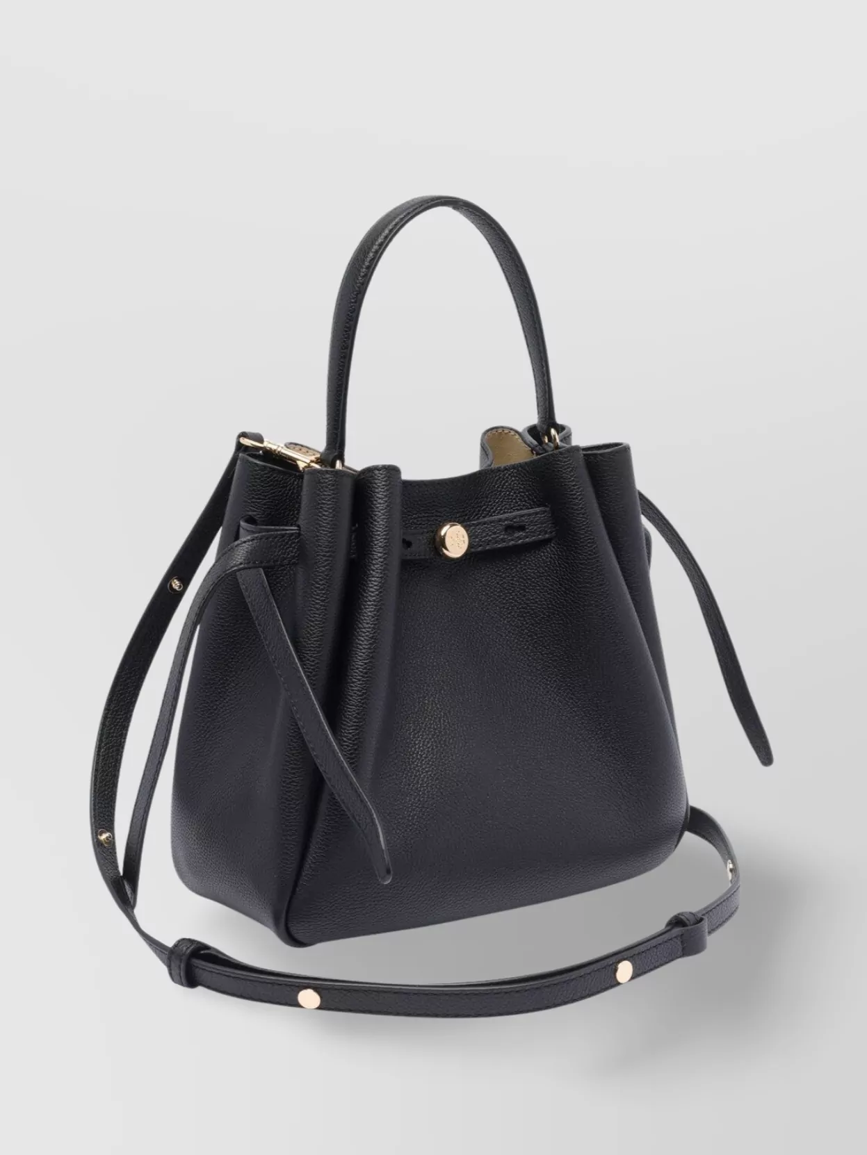 Tory Burch Bucket Bag With Top Handle And Gold-Tone Hardware
