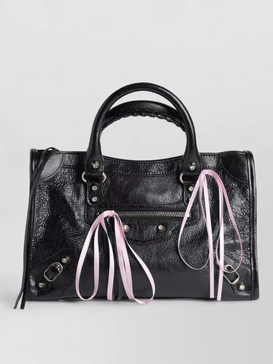 Balenciaga le city small leather cross-body bag