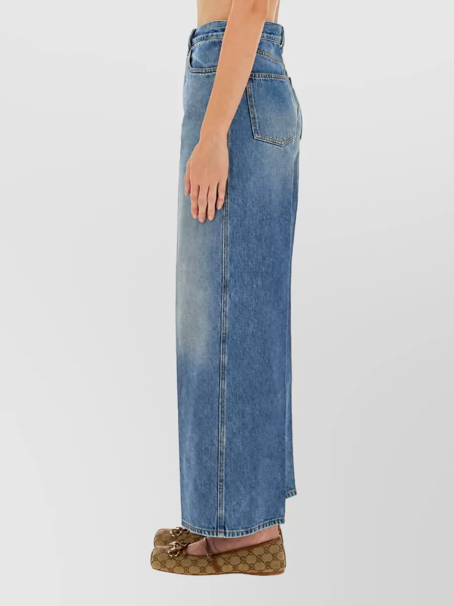 Gucci Wide-Leg Denim Jeans