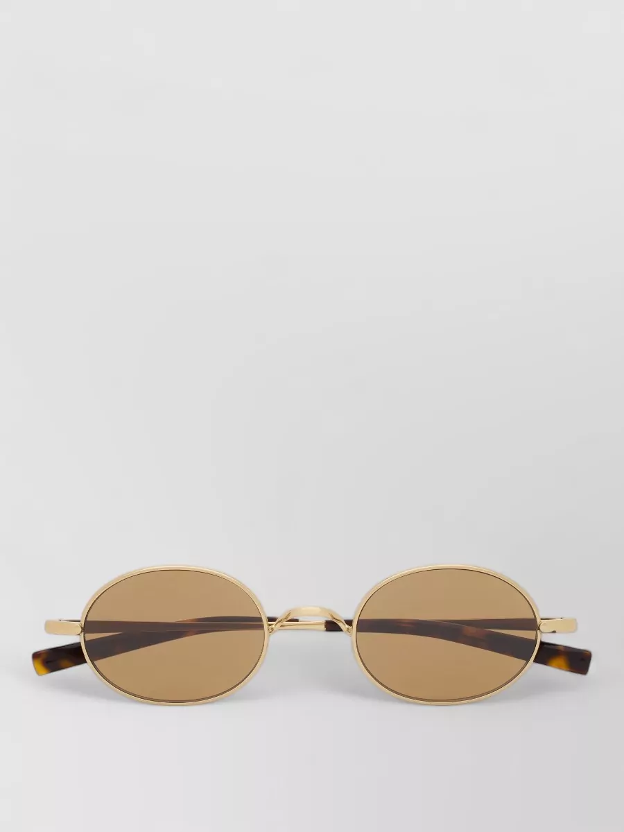Saint Laurent titanium round-frame sunglasses