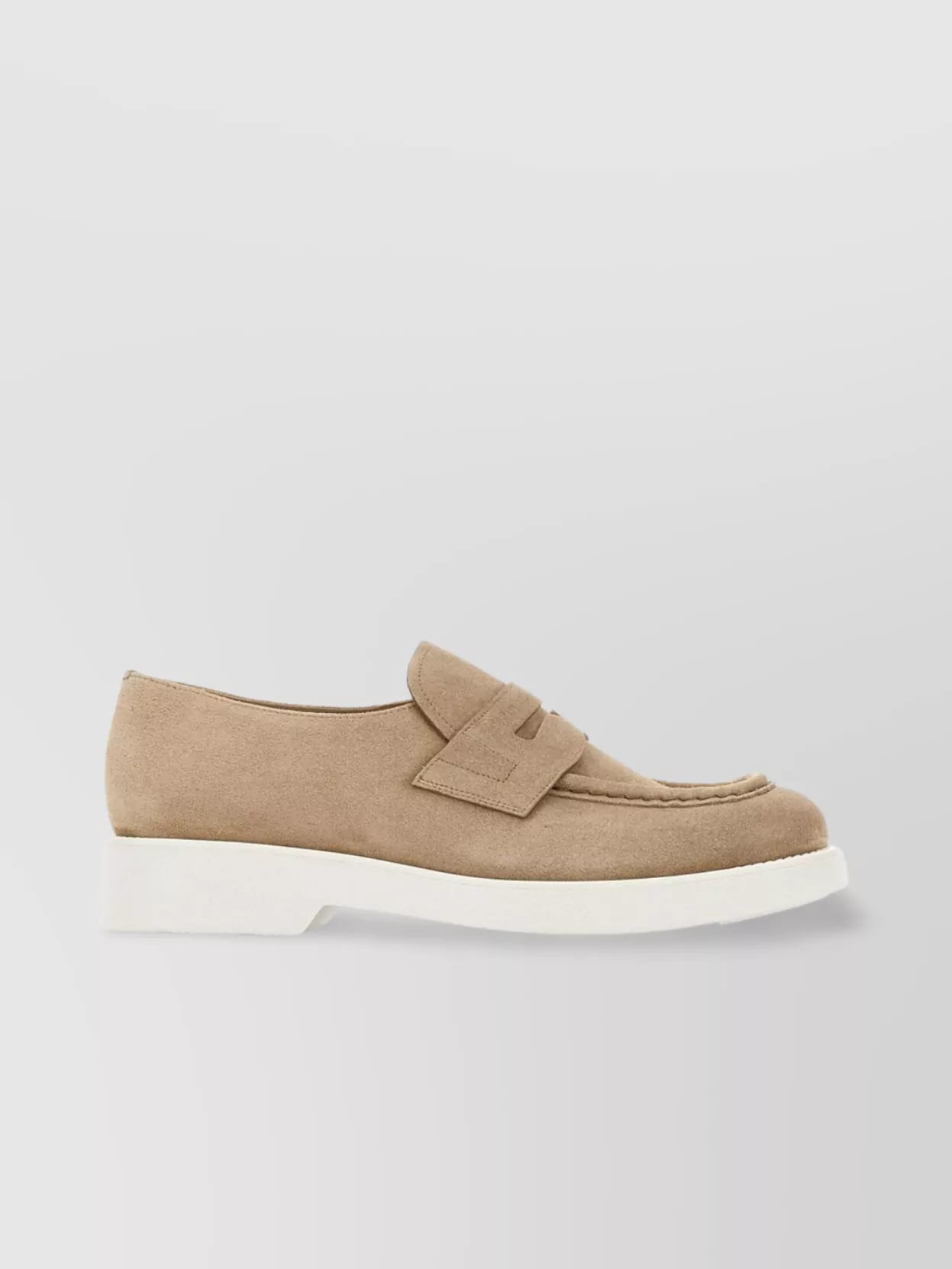 Church's Suede Loafers With Moulded Sole And Penny Strap In Brown