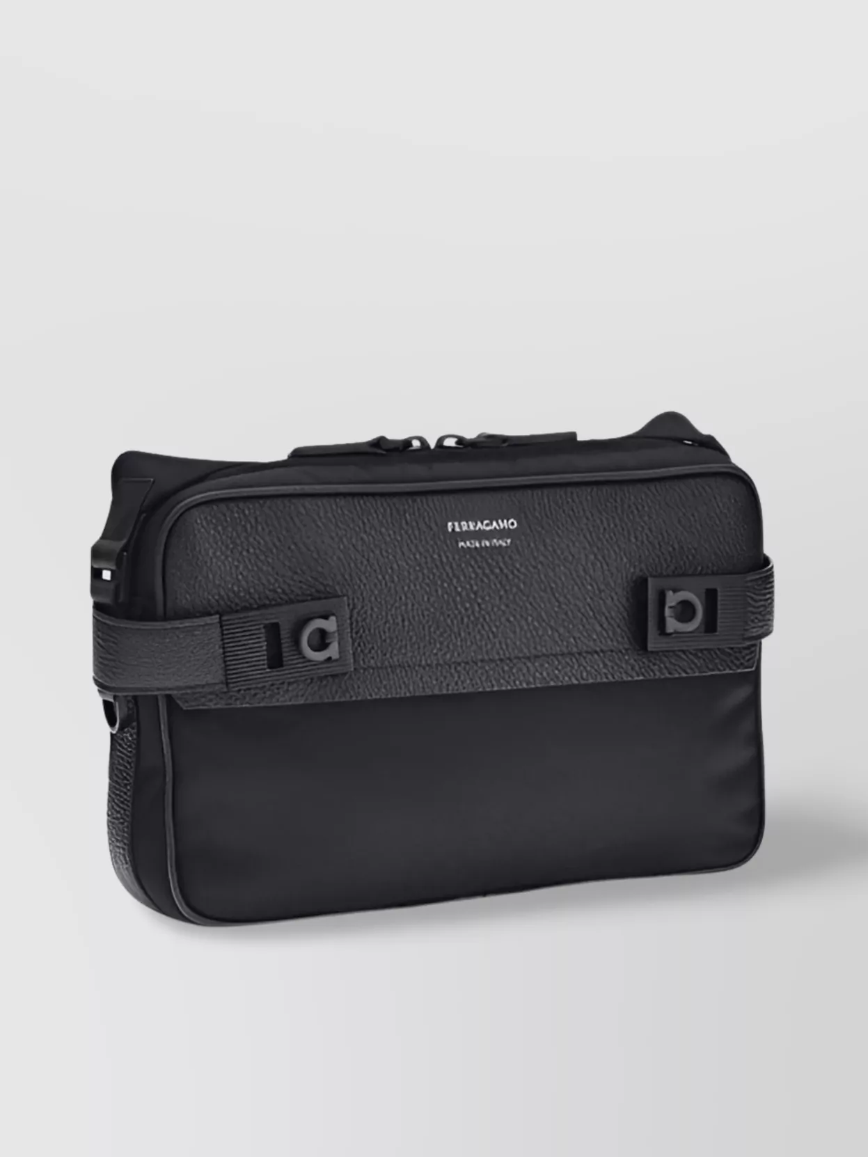 Ferragamo Functional Buckle Shoulder Bag With Custom Strap