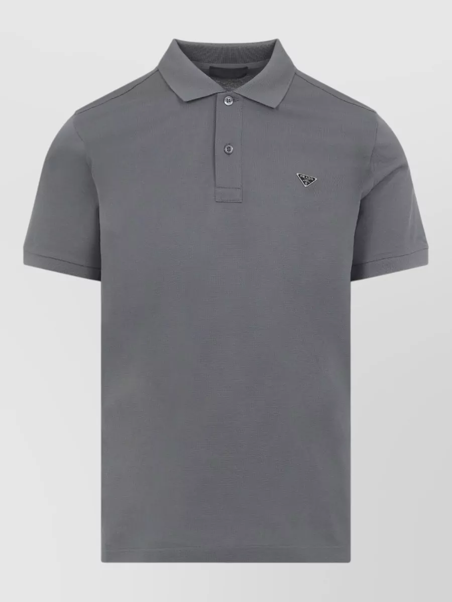 Prada Logo chest pocket polo shirt | The Fashion Square