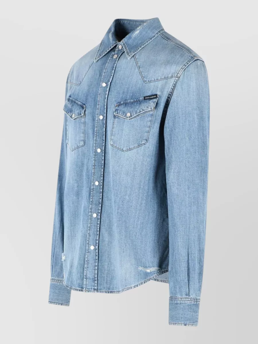 Dolce&Gabbana Denim Long-Sleeve Shirt