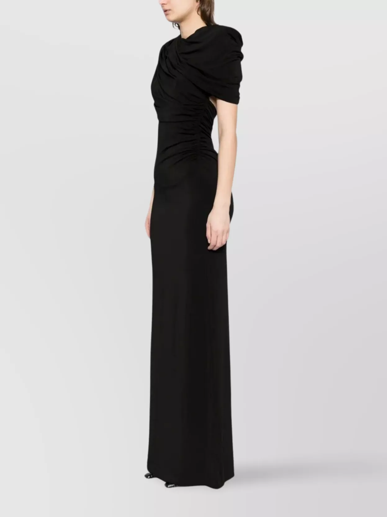 Stella Mccartney Draped One Shoulder Evening Gown