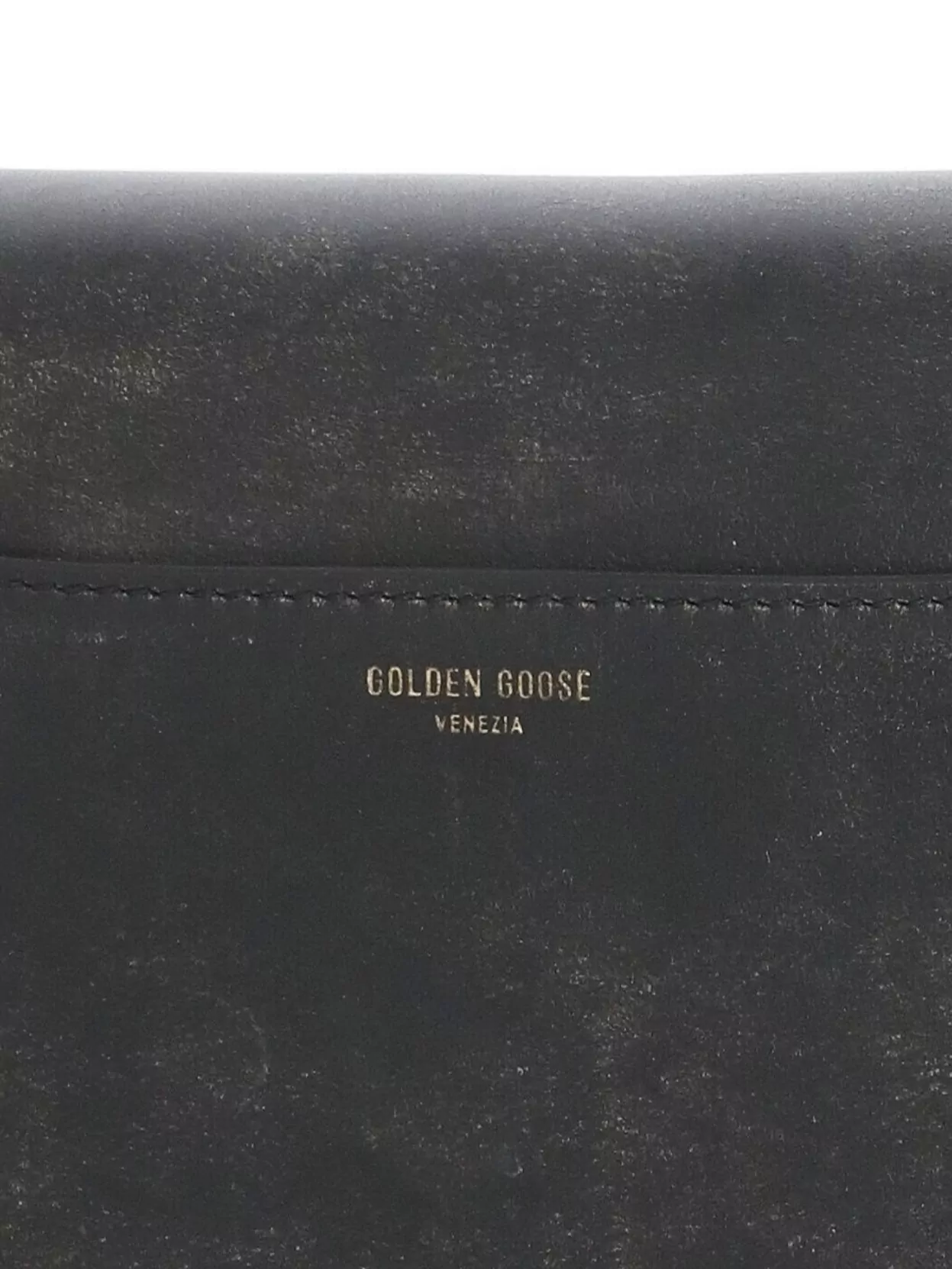 Golden Goose Rectangular Leather Chain Shoulder Bag