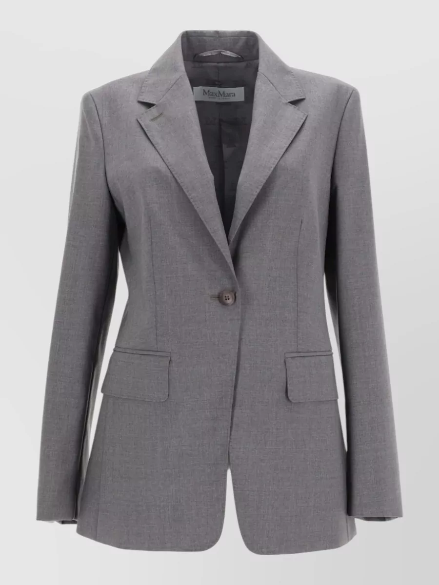 Max Mara virgin wool single-breasted blazer