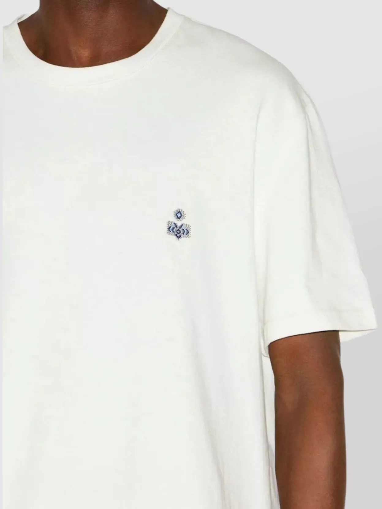 Isabel Marant Embroidered Crewneck T-Shirt Short Sleeves