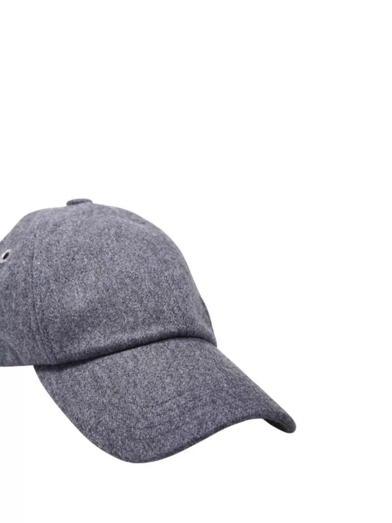 Ami Alexandre Mattiussi Flannel Curved Brim Cap With Eyelet Vents