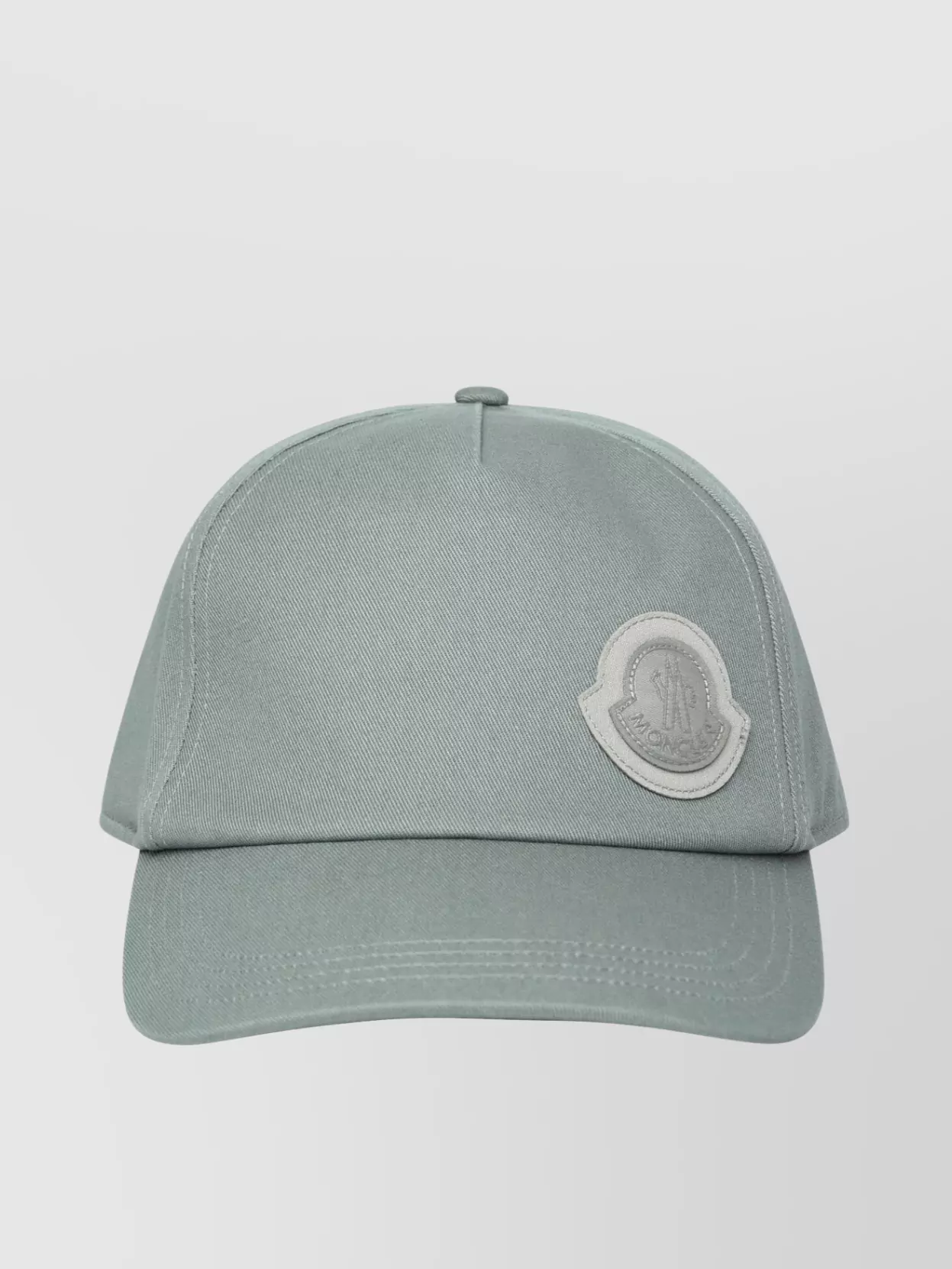 Shop Moncler Cotton Hat With Curved Brim And Ventilation Eyelets