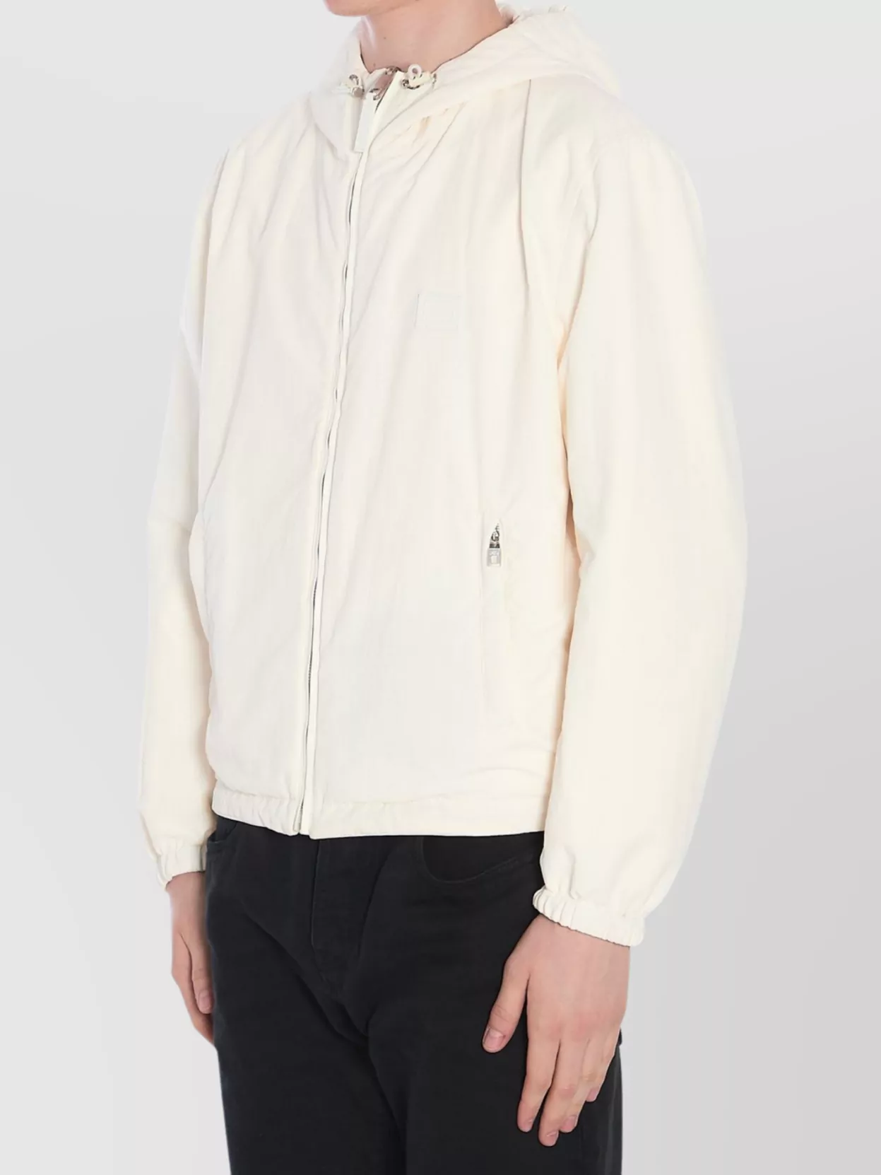 Dolce&Gabbana Reversible Leather Jacket Hood Drawstring