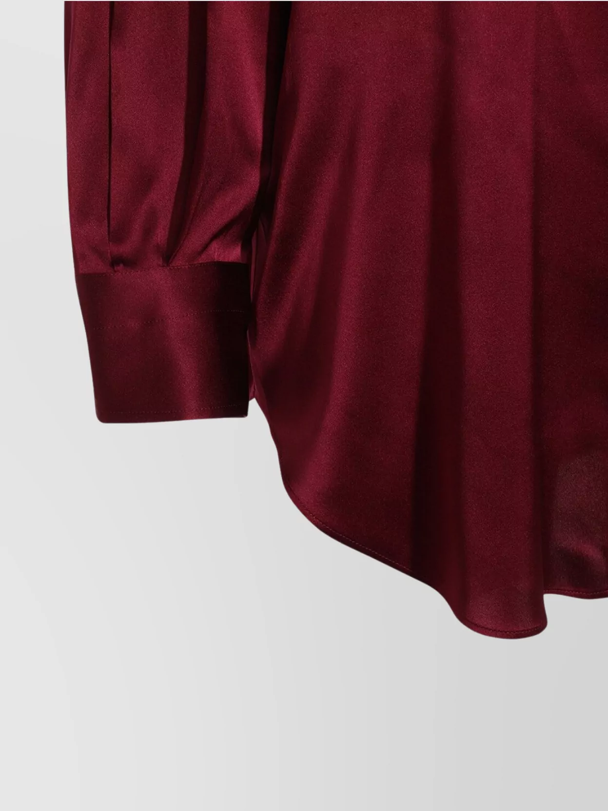 Tom Ford Collared Neck Long Sleeves Pleated Back Top