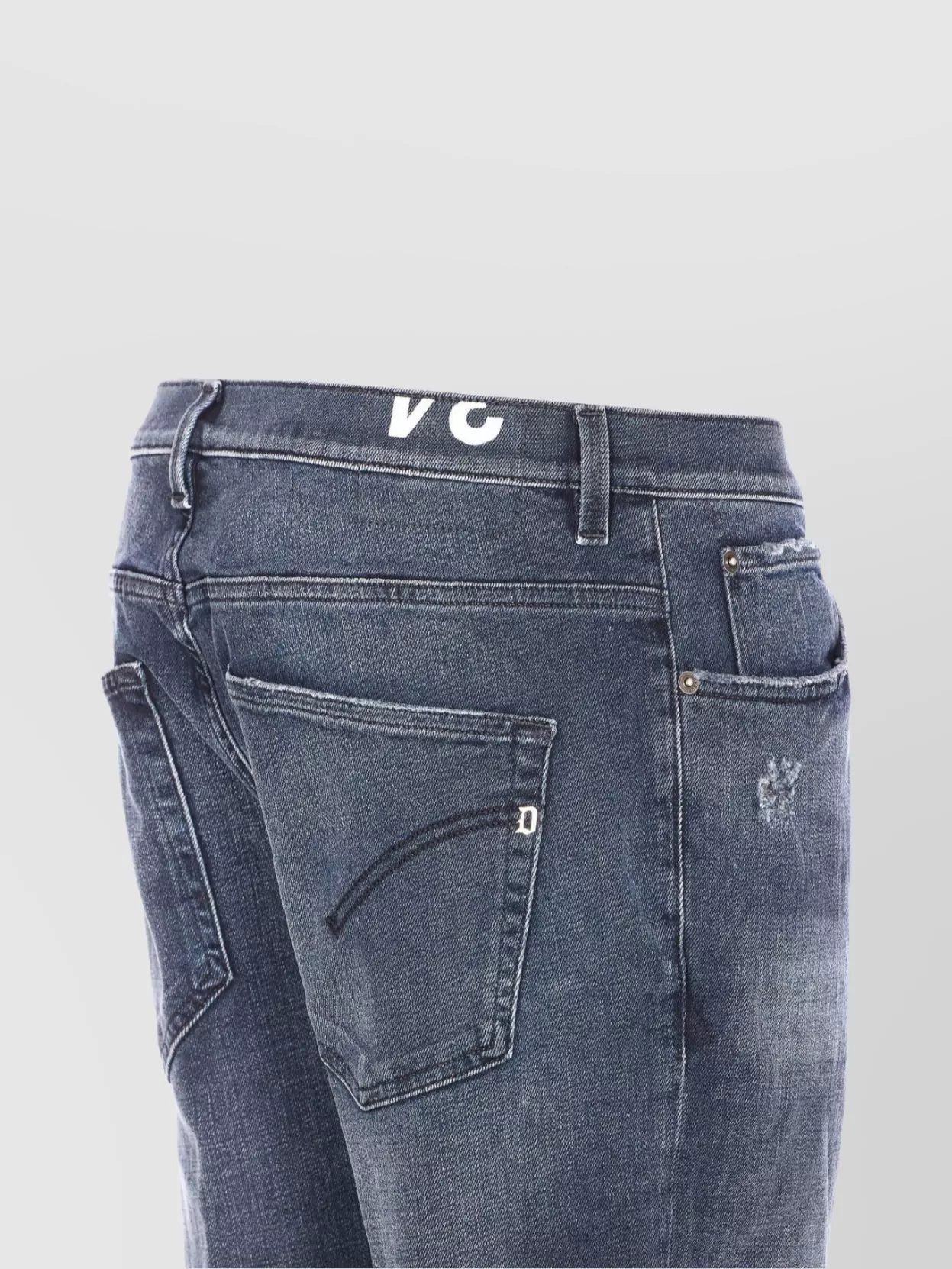 Dondup Trousers With Belt Loops And Pockets